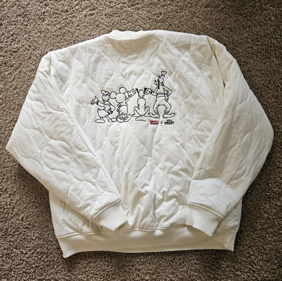 Levi's® X Disney Mickey&Friends Down Crew Block Reversible Sweartshirt, Size XL - Picture 7 of 8